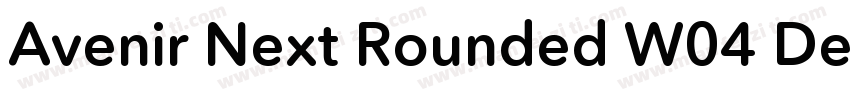 Avenir Next Rounded W04 Demi字体转换
